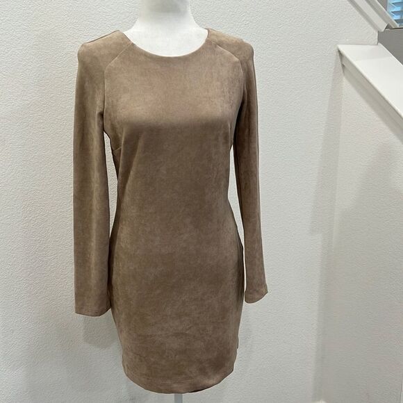Bebe Faux Suede Mini Dress - Picture 1 of 8